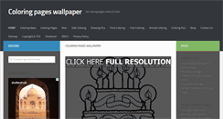 Desktop Screenshot of coloringpageswallpaper.com
