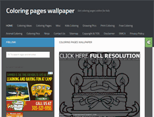 Tablet Screenshot of coloringpageswallpaper.com